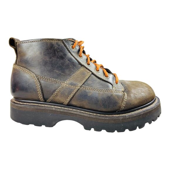 American Eagle Outfitters Shoes - American Eagle Outfitters Brown Leather Upper Boots for Women Chunky Sole US 10